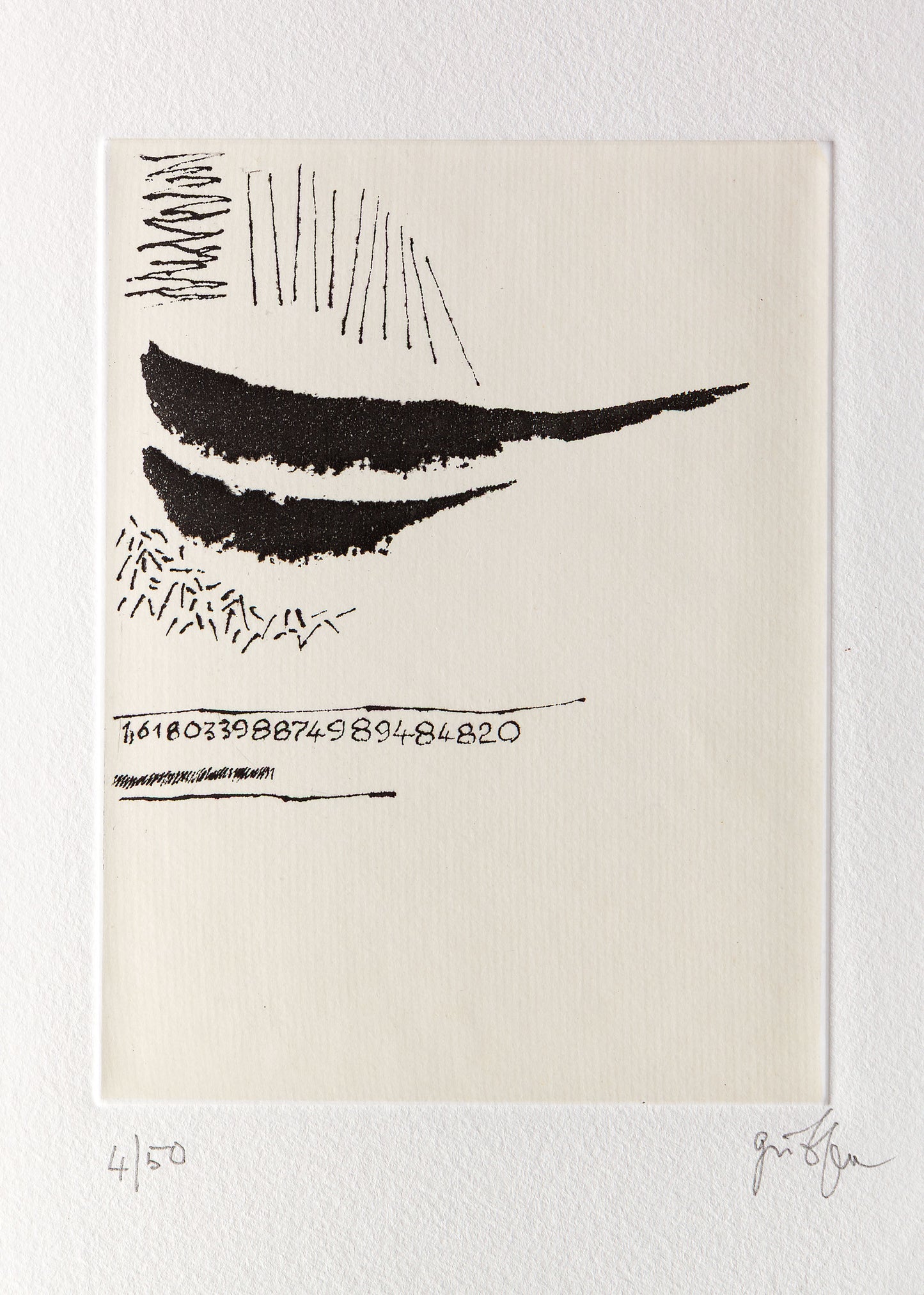 Giorgio Griffa - Canone aureo 820